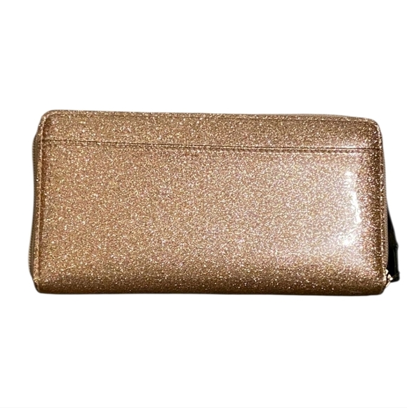 Kate Spade Wallet Gold Glitter Women's Clutch - Picture 3 of 16